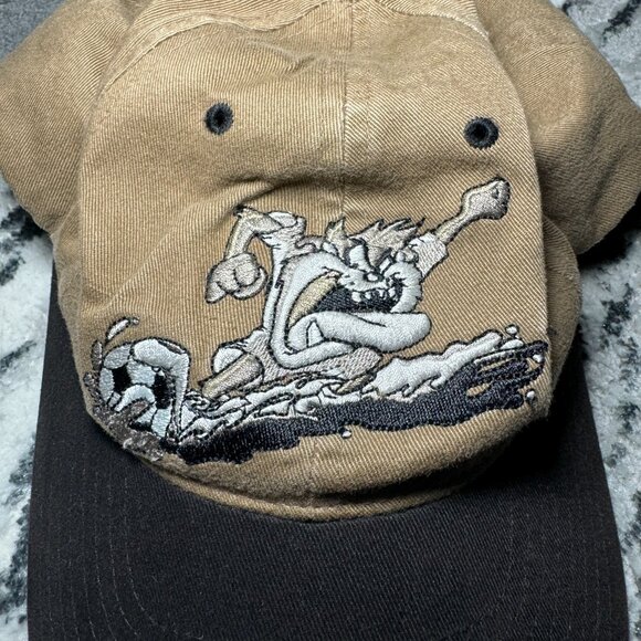 Vintage1998 Looney Tunes Tasmanian Devil Embroidered Baseball Youth Hat - Picture 5 of 8
